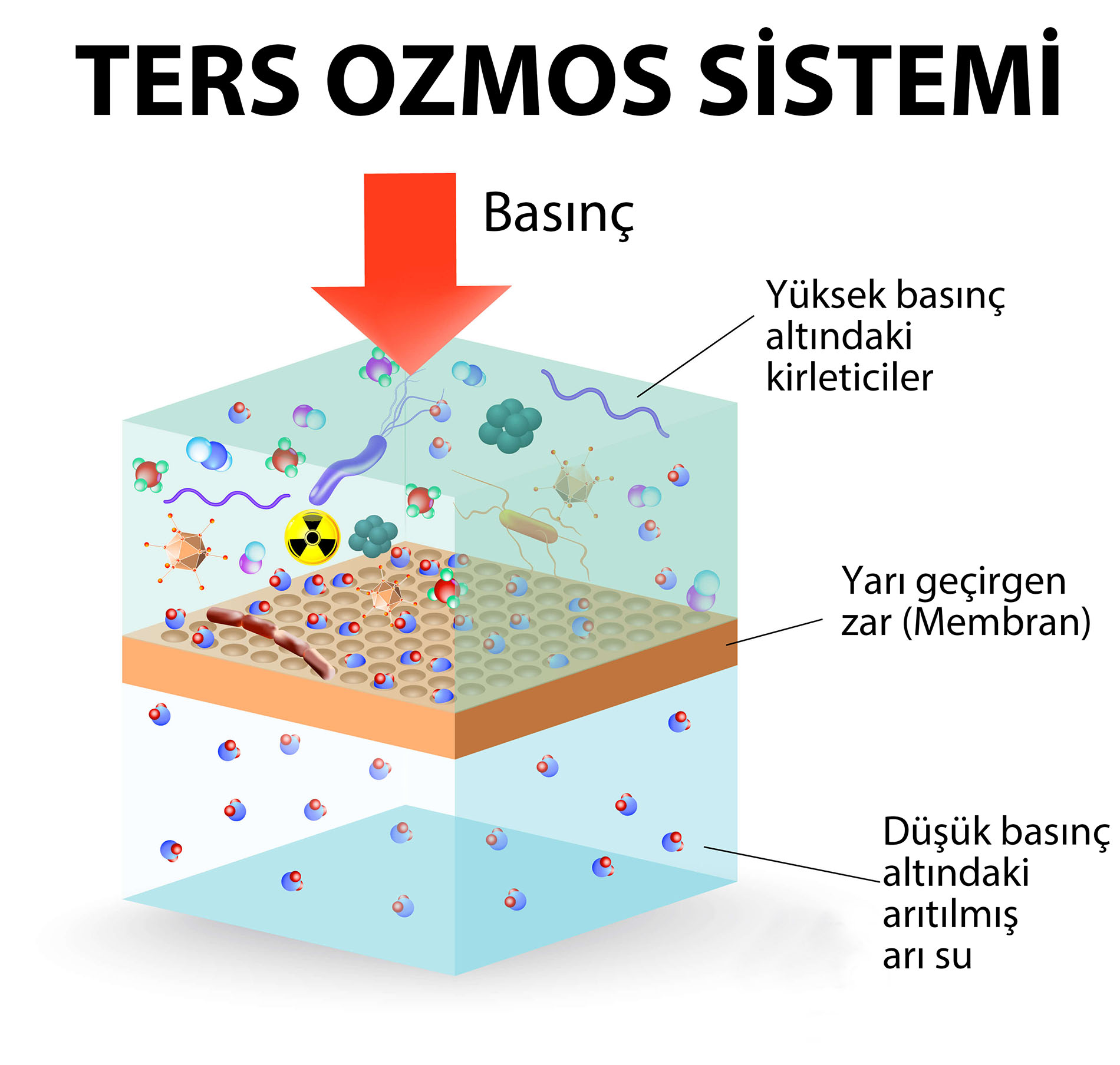 Ters Osmoz Sistemi Çalışma Şekli