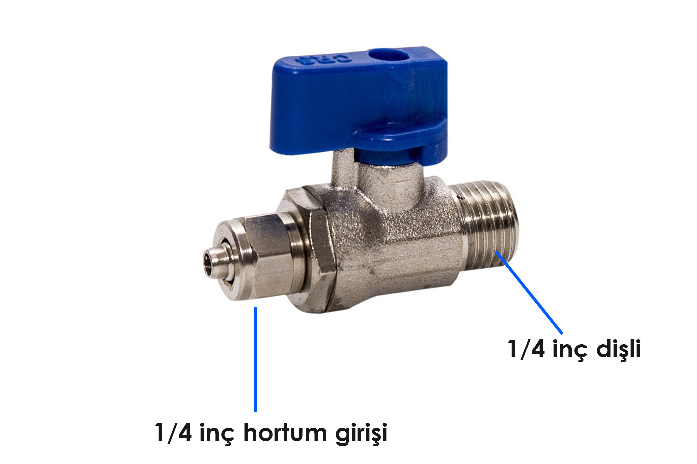 CRS 1/4 inç Küresel Vana ve Ölçüleri