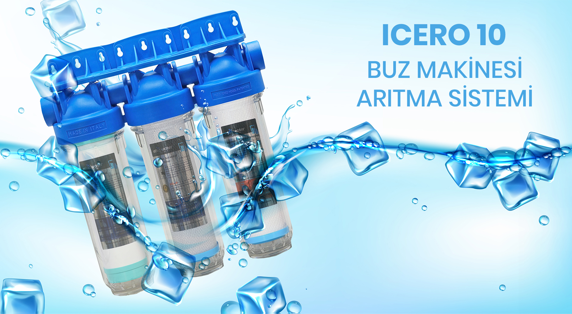 Icero 10 buz Makinesi Filtre Sistemi