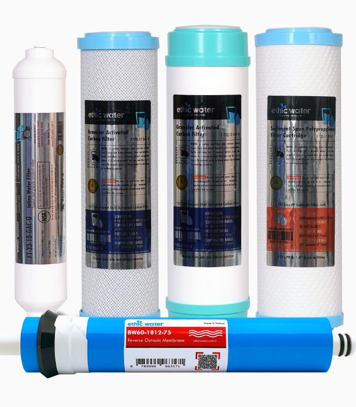 Swun Chyan 5li Housing Filtre Seti Ethicwater Membranlı Swun Chyan 5li Housing Filtre Seti Ethicwater Membranlı