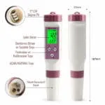 Yinmik Ble C600 7 In1 Ph, Tuzluluk, Orp, Sg, Ec, Tds, Sıcaklık Ölçer