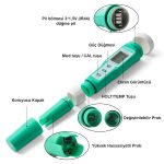 Yieryi 10'u 1 Arada Su Kalitesi Test Cihazı pH/TDS/EC/Tuzluluk/Sıcaklık/S.G/ORP/H2/Verimlilik/Direnç Ölçer - Görsel 3
